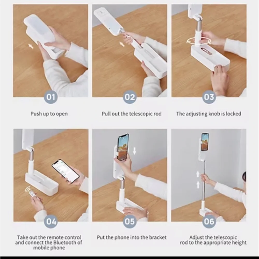 Foldable mobile phone holder